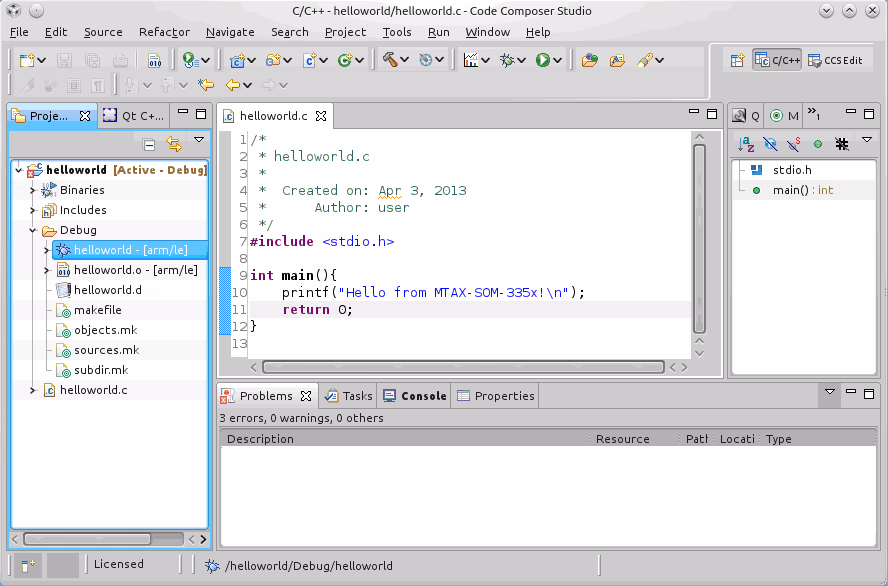 Создание проекта в Code Composer Studio - иллюстрация 8